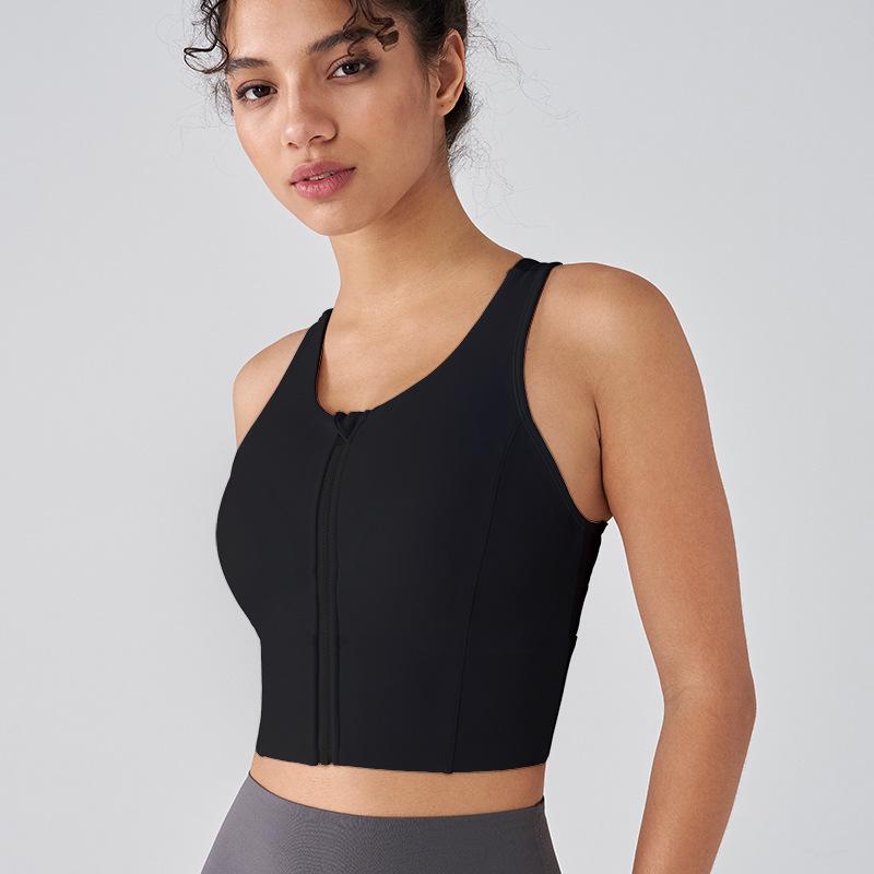 Женский спортивный бюстгальтер из лайкры с эффектом «обнажённой кожи», противоударный, для высокой интенсивности - Антибактериальный жилет для йоги на молнии спереди Small
Женский спортивный бюстгальтер из лайкры с эффектом «обнажённой кожи», противоударный, для высокой интенсивности - Антибактериальный жилет для йоги на молнии спереди Small