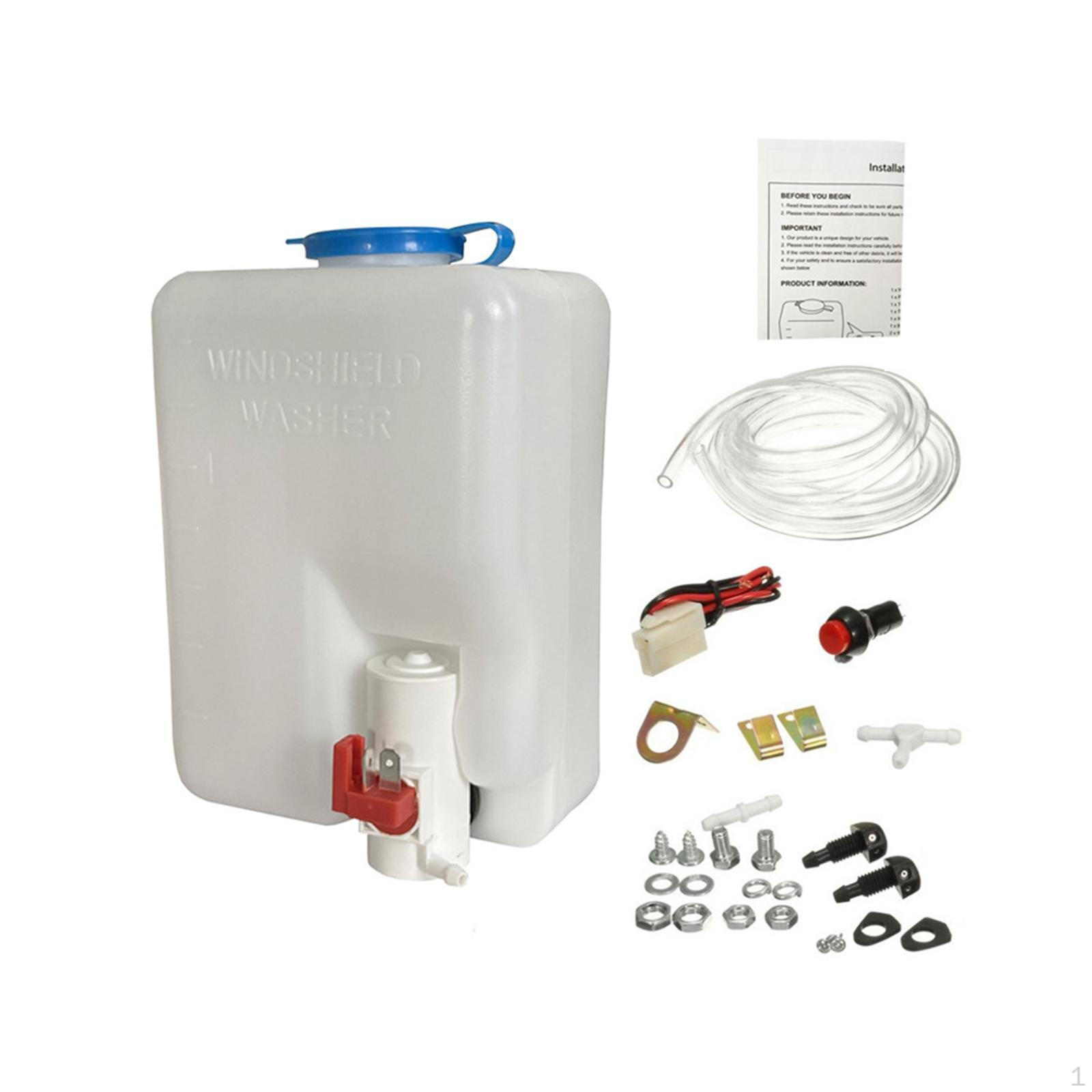 Car Windshield Washer Bottle Kit, Water Tank Reservoir Pump for SUV Car, Windscreen
Car Windshield Washer Bottle Kit, Water Tank Reservoir Pump for SUV Car, Windscreen