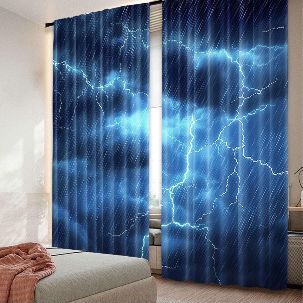Set Of 2 Curtain Dark Clouds Sky Heavy Rain Thunder Lightning Suitable Living Room Bedroom Kitchen Curtains Made Polyester Sitting Window Treatment W100*H70(CM)-Grommet top&2PCS
Set Of 2 Curtain Dark Clouds Sky Heavy Rain Thunder Lightning Suitable Living Room Bedroom Kitchen Curtains Made Polyester Sitting Window Treatment W100*H70(CM)-Grommet top&2PCS