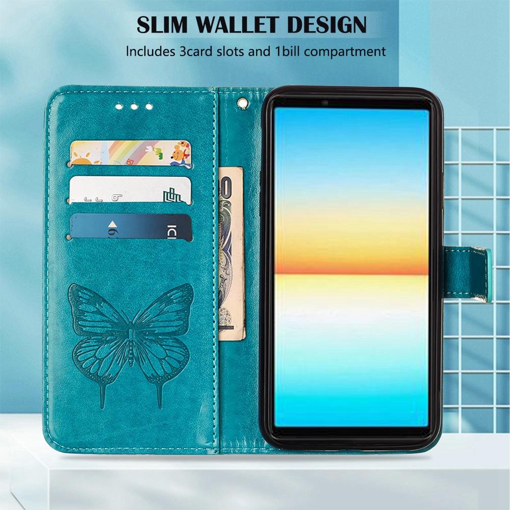 For Sony Xperia 10 IV Wallet Case with Wrist Strap Butterfly Imprint Leather Phone Cover Blue
For Sony Xperia 10 IV Wallet Case with Wrist Strap Butterfly Imprint Leather Phone Cover Blue