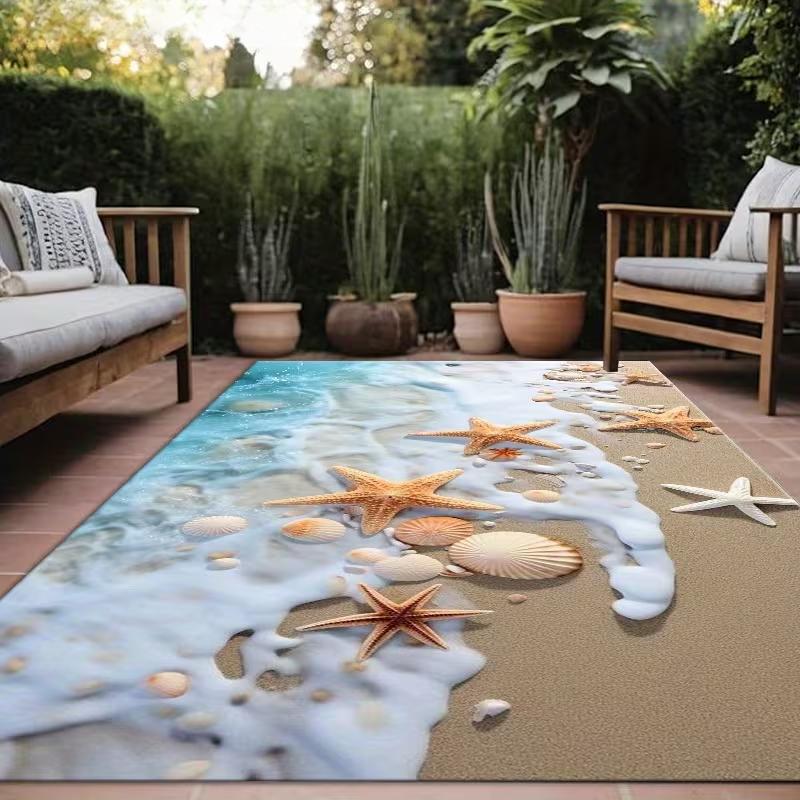 Beach Starfish Scallop Decor Carpet Living Room Home Decor Sofa Rug Bedroom Bedside Rug Kitchen Dining Table Floor Mat 40x60CM
Beach Starfish Scallop Decor Carpet Living Room Home Decor Sofa Rug Bedroom Bedside Rug Kitchen Dining Table Floor Mat 40x60CM