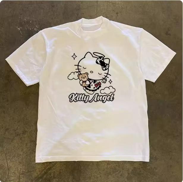 Sanrio 2026 Summer Comic Form Hello Kitty Image 100 Cotton Printed Casual Tshirt Adult Children Parentchild Top Casual Wear S
Sanrio 2026 Summer Comic Form Hello Kitty Image 100 Cotton Printed Casual Tshirt Adult Children Parentchild Top Casual Wear S