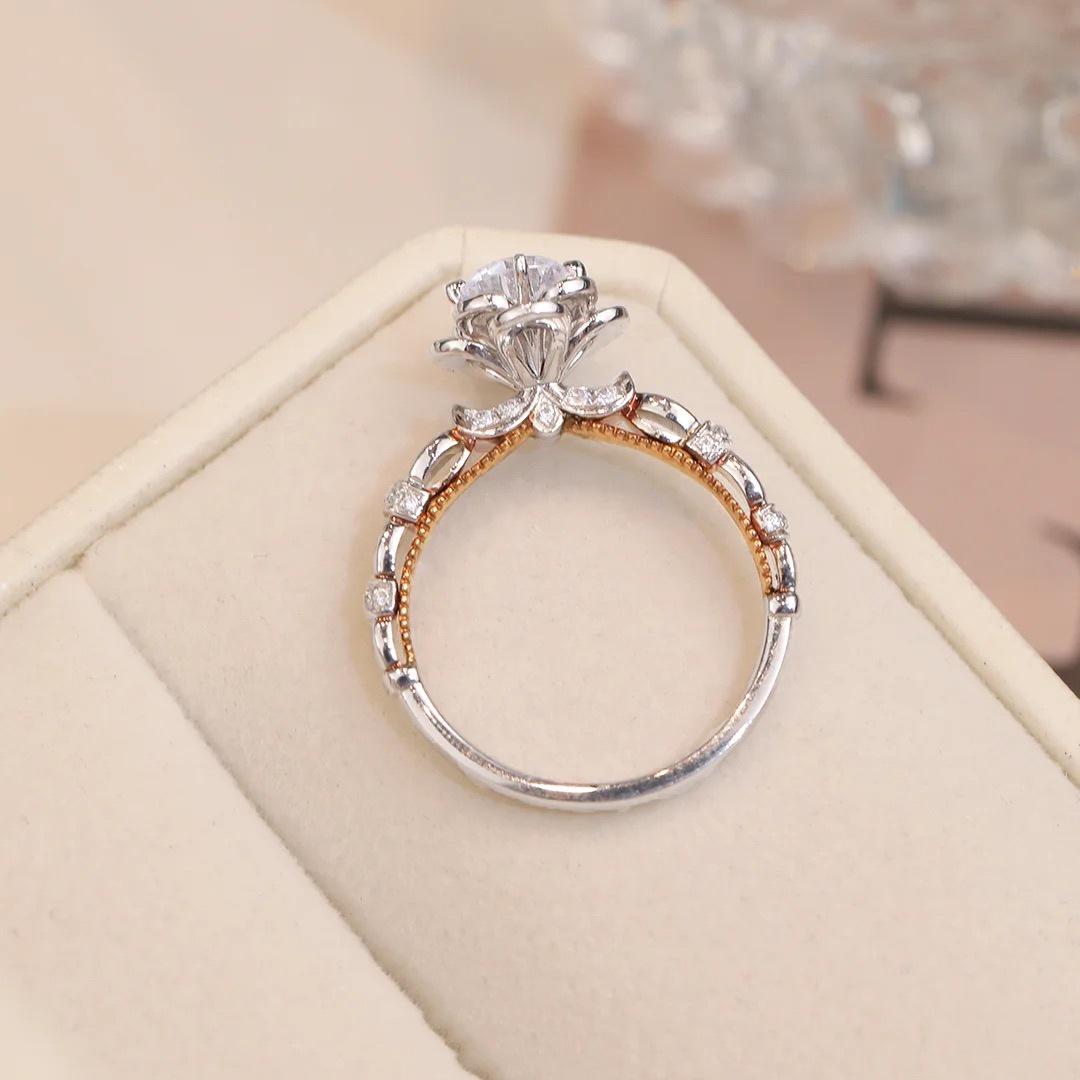 S925 Sterling Silver Moissanite Bouquet Ring - High-End 30 Points Wedding Ring, Xiaohongshu Inspired Hong Kong Size 11
S925 Sterling Silver Moissanite Bouquet Ring - High-End 30 Points Wedding Ring, Xiaohongshu Inspired Hong Kong Size 11