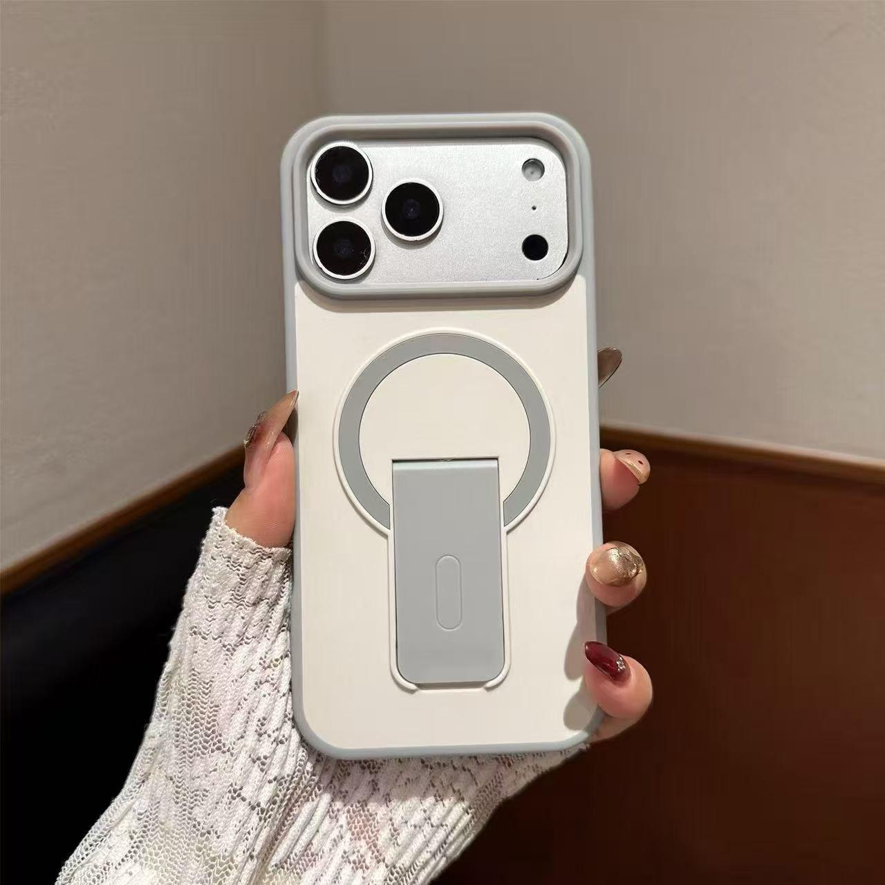 Color-Block Magnetic Frosted Stand Case for Apple 17 Pro Max - Full Coverage, Drop-Proof, Sleek Design 16 Pro Max белый
Color-Block Magnetic Frosted Stand Case for Apple 17 Pro Max - Full Coverage, Drop-Proof, Sleek Design 16 Pro Max белый