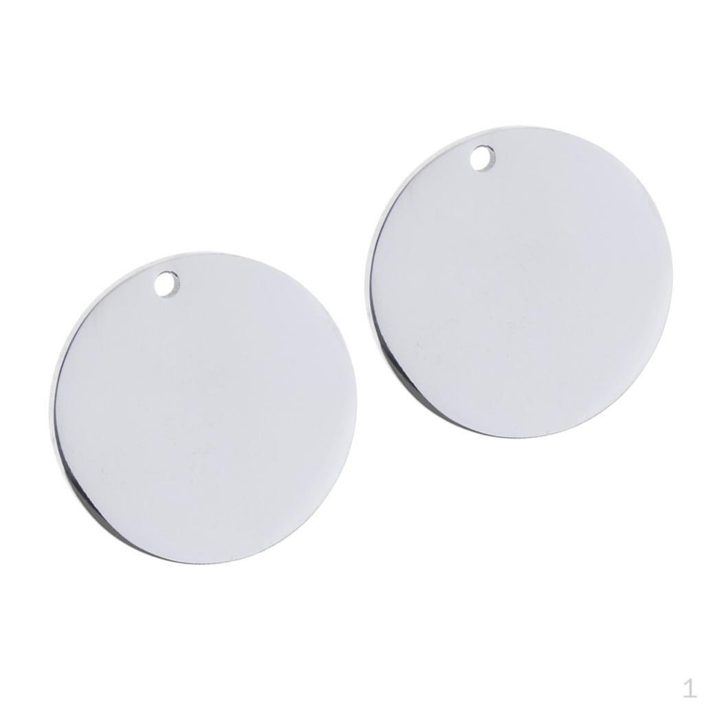 2 Pcs Stainless Steel Blank Stamping Tags Charms Pendant Jewelry Accessories 15 mm
2 Pcs Stainless Steel Blank Stamping Tags Charms Pendant Jewelry Accessories 15 mm