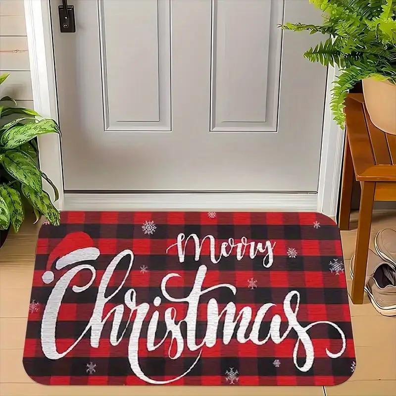 Christmas Themed Door Mat with Santa Claus Snowman Patterns Floor Mat for Home Entrance Decor Adding Festive Vibe To Entryway 40x60cm
Christmas Themed Door Mat with Santa Claus Snowman Patterns Floor Mat for Home Entrance Decor Adding Festive Vibe To Entryway 40x60cm