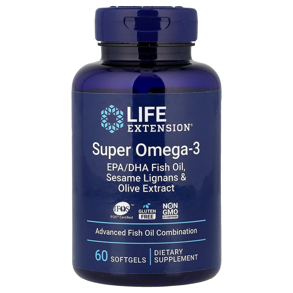 iHerb Life Extension Super Omega-3 Softgels, 60 Count 60 pcs - 1 ea
iHerb Life Extension Super Omega-3 Softgels, 60 Count 60 pcs - 1 ea