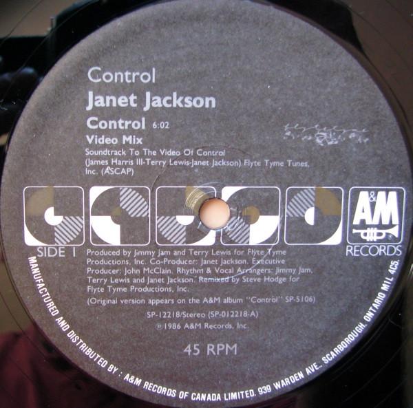 12-дюймовая пластинка JANET JACKSON Control SP12218 AM Records 1986 Канада SoulFunk Б/у
12-дюймовая пластинка JANET JACKSON Control SP12218 AM Records 1986 Канада SoulFunk Б/у