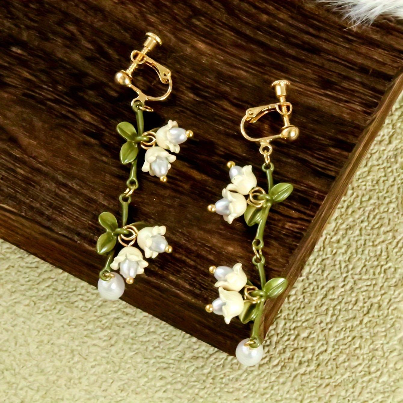 Floral Lily Of The Valley Earrings - Elegant & Cute Spring Collection, Studs And Clip-Ons, Women s Jewelry Gift Charms
Floral Lily Of The Valley Earrings - Elegant & Cute Spring Collection, Studs And Clip-Ons, Women s Jewelry Gift Charms
