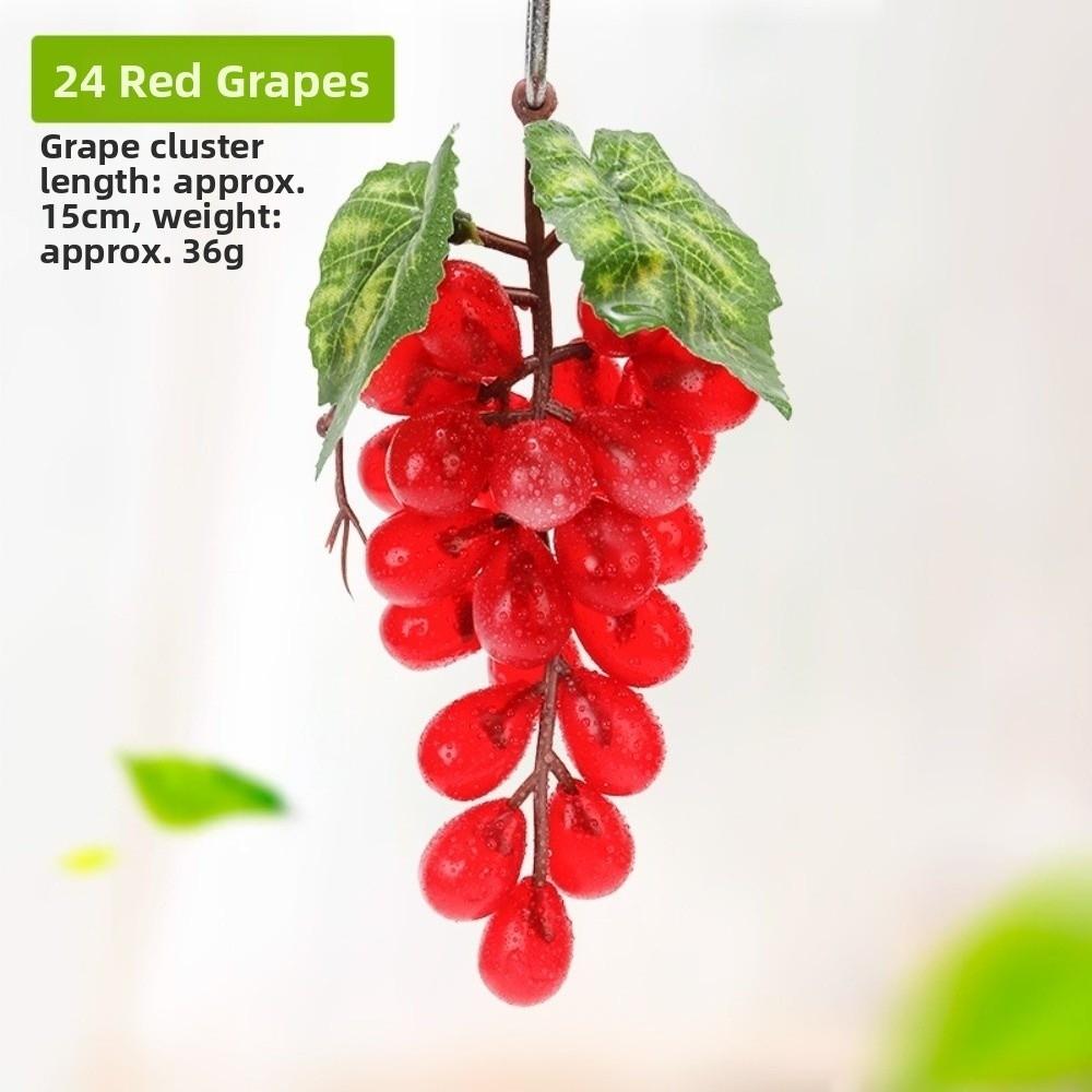 Simulation Fake Grape Bundles Decorative Fake Fruits Decorations Home Decor 24-Red
Simulation Fake Grape Bundles Decorative Fake Fruits Decorations Home Decor 24-Red
