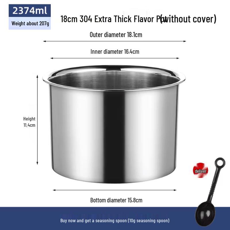Mubaisen 304 Stainless Steel Seasoning Jar with Lid
Mubaisen 304 Stainless Steel Seasoning Jar with Lid