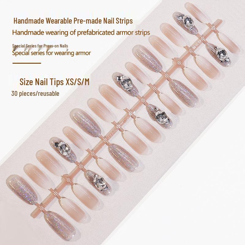 High-End Glitter Rhinestone Nail Tips - Spicy Girl Trendy Spring/Summer Pre-Made Wearable Nail Art
High-End Glitter Rhinestone Nail Tips - Spicy Girl Trendy Spring/Summer Pre-Made Wearable Nail Art