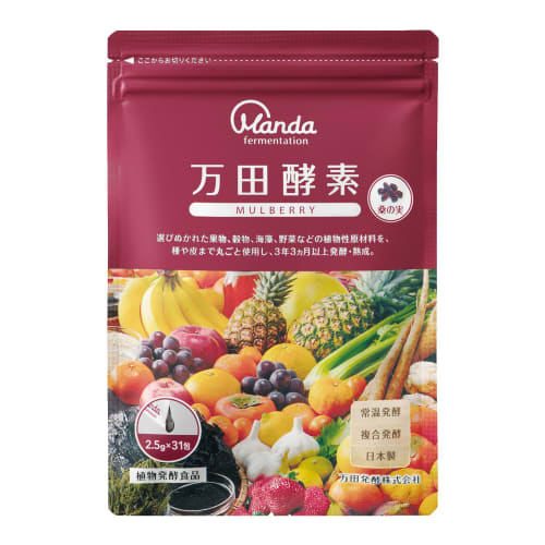 Manda Enzyme Mulberry, Individually Sachets, 77.5g (2.5g x 31 Sachets)
Manda Enzyme Mulberry, Individually Sachets, 77.5g (2.5g x 31 Sachets)