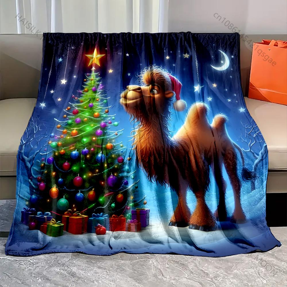 Camel and Christmas tree pattern Blanket Flannel Material Soft Warm for All Seasons,For Home Outdoor Camping Picnics RV 75x90cm
Camel and Christmas tree pattern Blanket Flannel Material Soft Warm for All Seasons,For Home Outdoor Camping Picnics RV 75x90cm