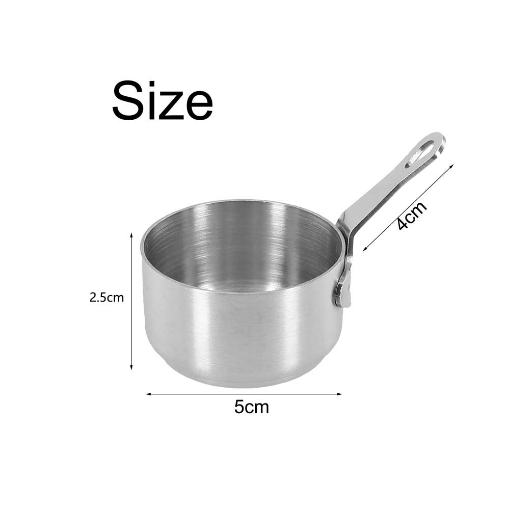 100% Brand New High Quality Sauce Pan Small Stainless Steel With A Hanging Hole 1pcs 60-100ml Long Handle Milk Pot
100% Brand New High Quality Sauce Pan Small Stainless Steel With A Hanging Hole 1pcs 60-100ml Long Handle Milk Pot