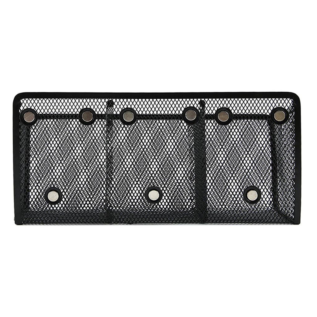 Магнитный держатель для карандашей, сетчатая корзина для дома, сетчатый чехол для ручек, настольный контейнер для кухонного холодильника, школьная доска, корзина для ручек