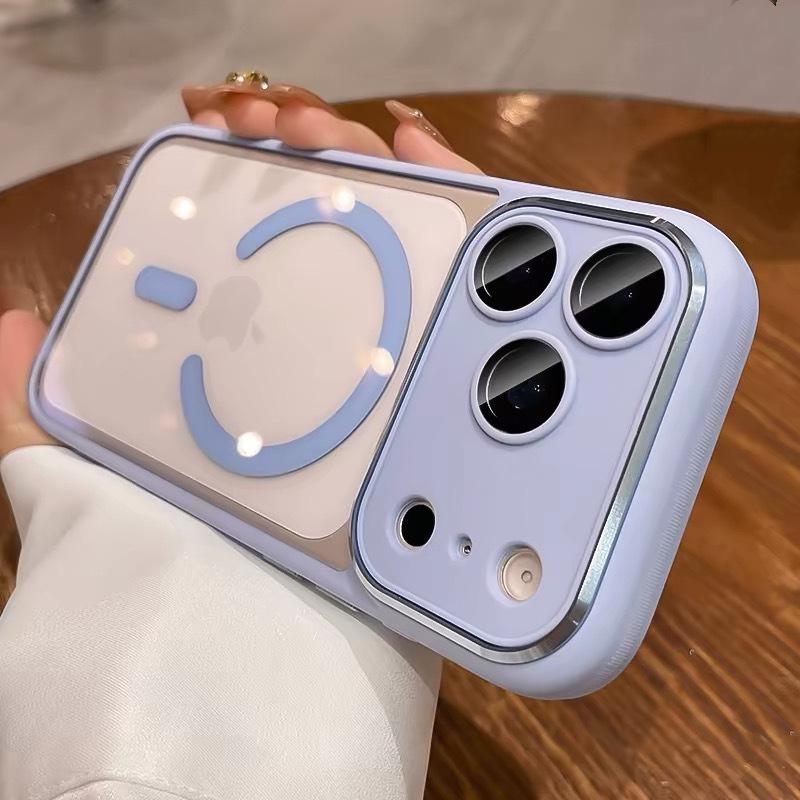 Compatible Apple iPhone 17 Pro Max Magnetic Phone Case with Lens Film, Transparent Protective Cover iPhone 17 Pro
Compatible Apple iPhone 17 Pro Max Magnetic Phone Case with Lens Film, Transparent Protective Cover iPhone 17 Pro