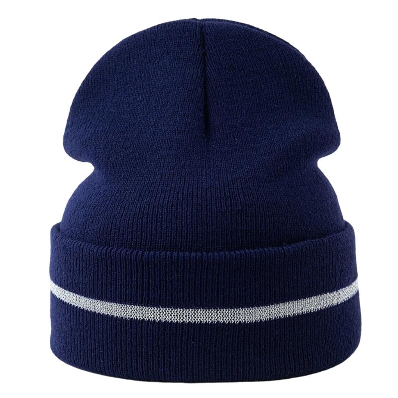 Reflective Warm Knitted Beanies For Winter Cold Weather Unisex Rolled Brim Acrylic Cuffed Hat темно-синий
Reflective Warm Knitted Beanies For Winter Cold Weather Unisex Rolled Brim Acrylic Cuffed Hat темно-синий