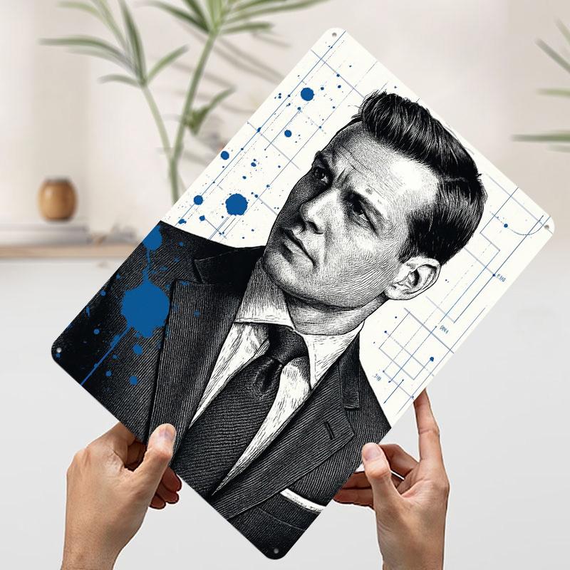Harvey Specter Portrait With Blueprint Printed Poster Customized Wall Art Retro Vintage Metal Tin Signs for Room Decor Men Home 7.9x11.8In(20x30cm)
Harvey Specter Portrait With Blueprint Printed Poster Customized Wall Art Retro Vintage Metal Tin Signs for Room Decor Men Home 7.9x11.8In(20x30cm)