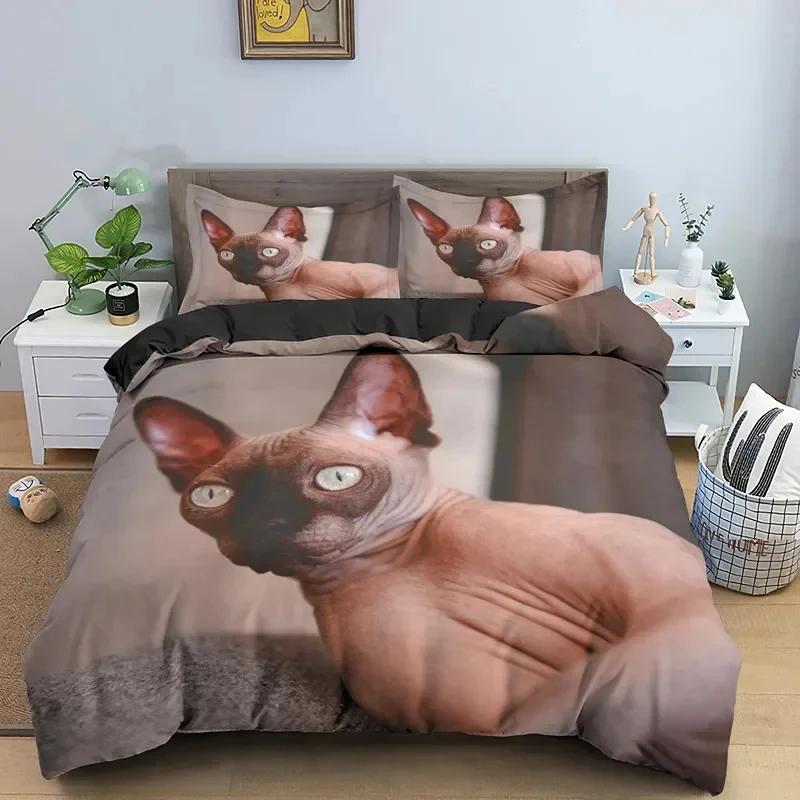 Canadian Sphynx Cat Soft Duvet Cover King Quen Lovely Pet Kity Beding Set Young Boys Tens Adult Peoples Lovely Animal Soft Polyester Comfortable Quilt 100*200cm Single
Canadian Sphynx Cat Soft Duvet Cover King Quen Lovely Pet Kity Beding Set Young Boys Tens Adult Peoples Lovely Animal Soft Polyester Comfortable Quilt 100*200cm Single