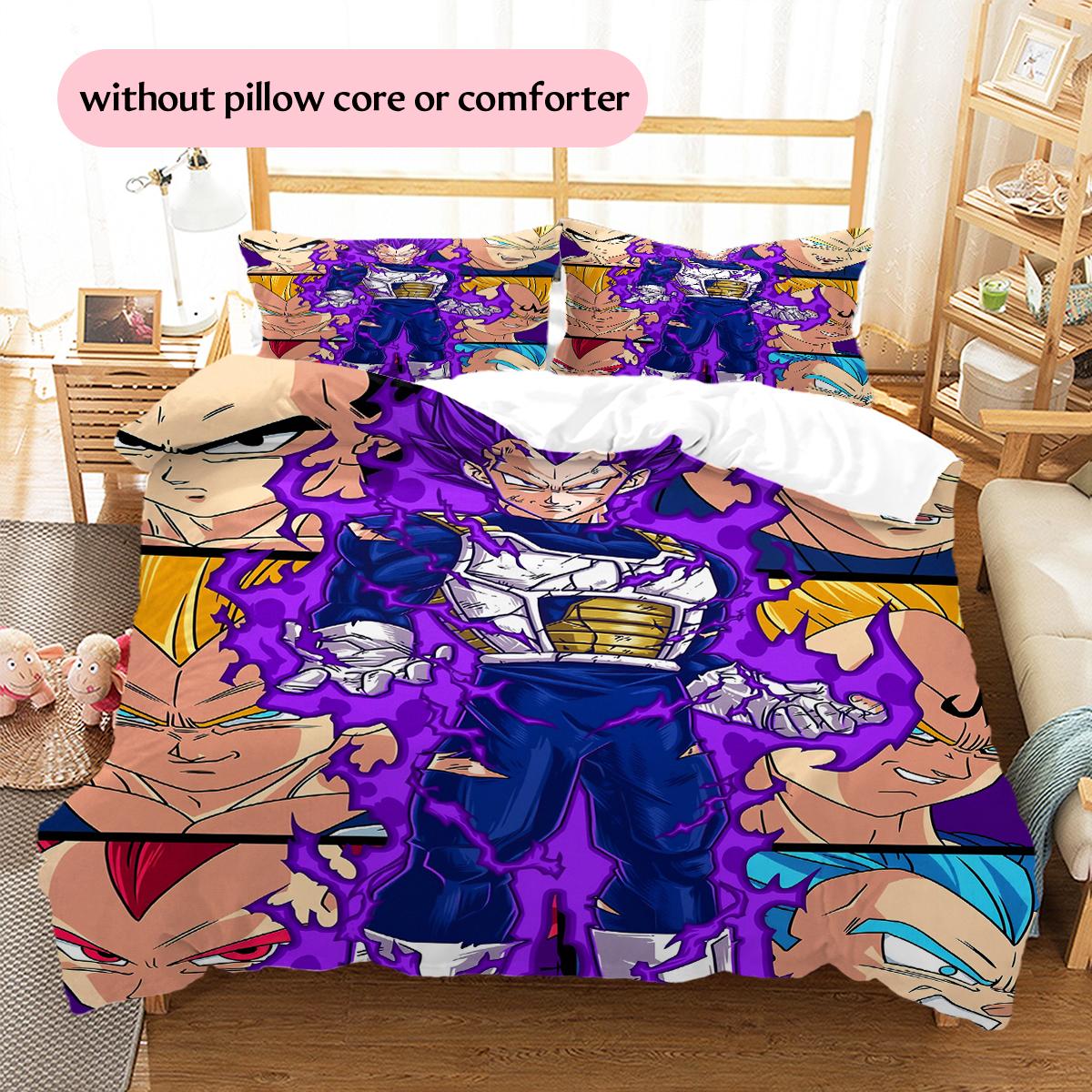 Vegeta Dragon Ball Pattern Bedding Home Decoration Birthday Gift (1 * duvet cover + 2 * pillowcase, without core) 135x200cm
Vegeta Dragon Ball Pattern Bedding Home Decoration Birthday Gift (1 * duvet cover + 2 * pillowcase, without core) 135x200cm