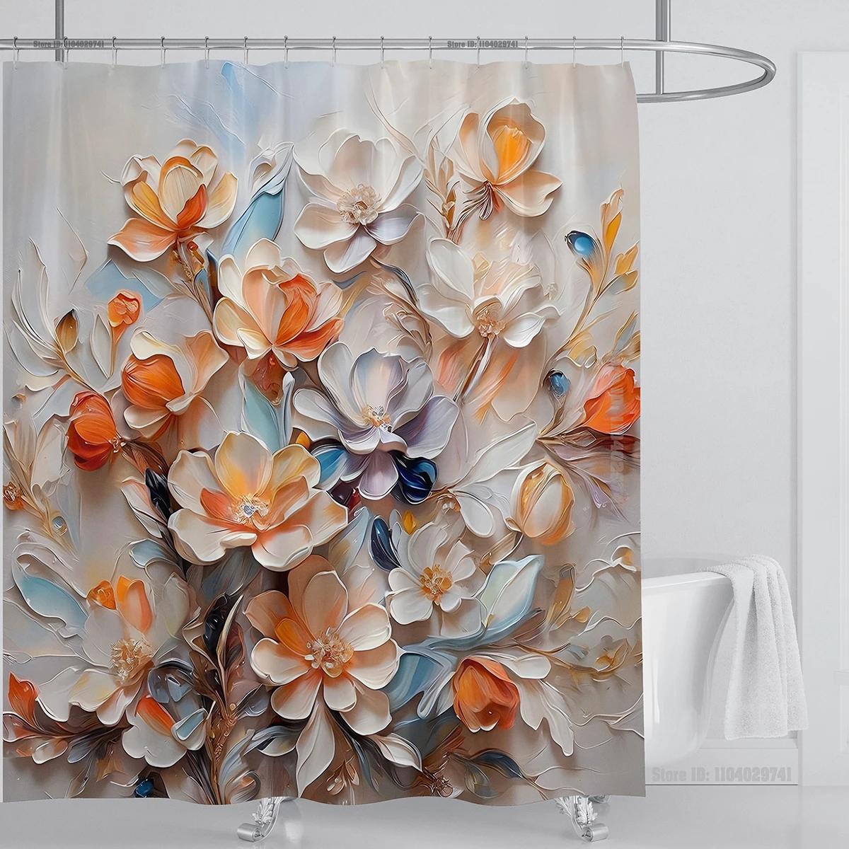 Vibrant 3D Floral Shower Curtain, Waterproof Fabric With Luxurious Peonies For Elegant Bathroom Decor,Enhance Your Home S Beauty W60H190(CM)-1 Pcs
Vibrant 3D Floral Shower Curtain, Waterproof Fabric With Luxurious Peonies For Elegant Bathroom Decor,Enhance Your Home S Beauty W60H190(CM)-1 Pcs