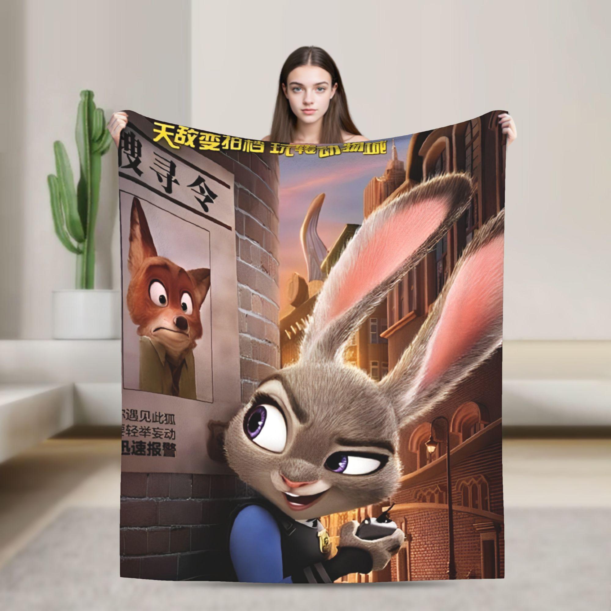 Anime Zootopia Cartoon Blanket Soft Warm Comfortable Plush Throw Blanket For Home Decor Travel Flannel Bedspread Bed Cover 75x90cm
Anime Zootopia Cartoon Blanket Soft Warm Comfortable Plush Throw Blanket For Home Decor Travel Flannel Bedspread Bed Cover 75x90cm