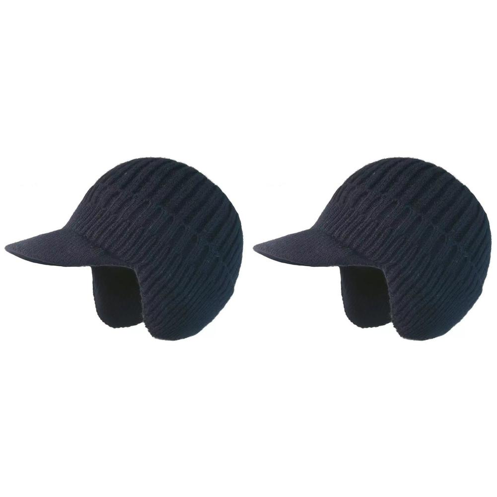 2Pcs Winter Hat Knitted Woolen Beani Hat Earmuff Ear Protector Warm Thermal Cycling Ski Cap Outdoor Warm Fleece Lined Knit Hat
2Pcs Winter Hat Knitted Woolen Beani Hat Earmuff Ear Protector Warm Thermal Cycling Ski Cap Outdoor Warm Fleece Lined Knit Hat