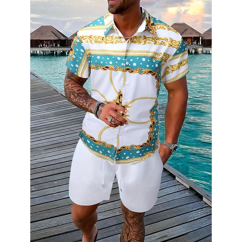 Funny 3D Print Men s Luxury Shirt Sets Hawaiian Fashion Lapel Short Sleeve Shirts+Shorts 2 Piece Outfit Summer Casual Loose Suit S
Funny 3D Print Men s Luxury Shirt Sets Hawaiian Fashion Lapel Short Sleeve Shirts+Shorts 2 Piece Outfit Summer Casual Loose Suit S