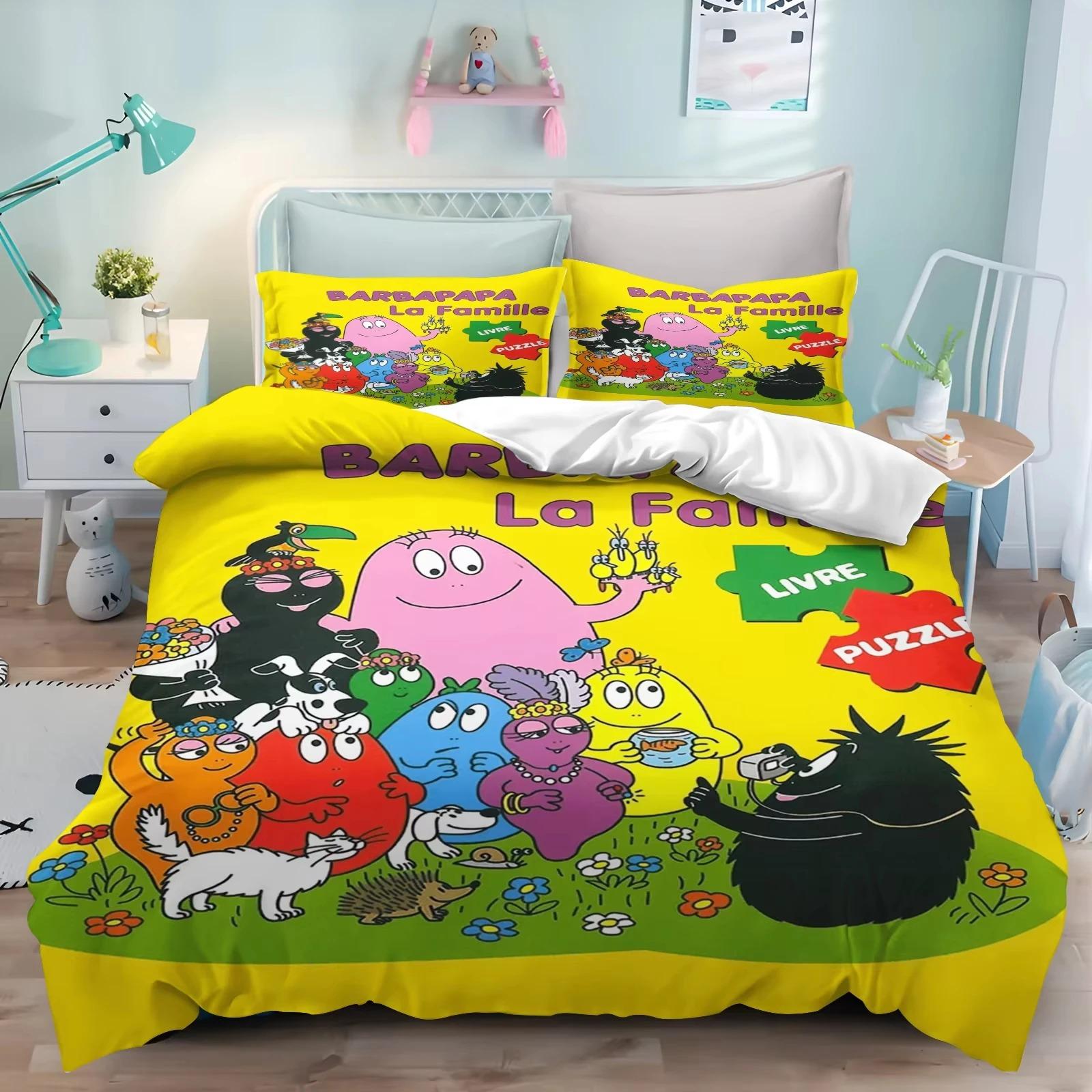 New 3D Print Cartoon L-Les & B-Barbapapa Bedding Set Double Twin King Duvet Cover Comforter Pillowcase Boys Girls Adults Bedroom US Twin 173x218cm
New 3D Print Cartoon L-Les & B-Barbapapa Bedding Set Double Twin King Duvet Cover Comforter Pillowcase Boys Girls Adults Bedroom US Twin 173x218cm