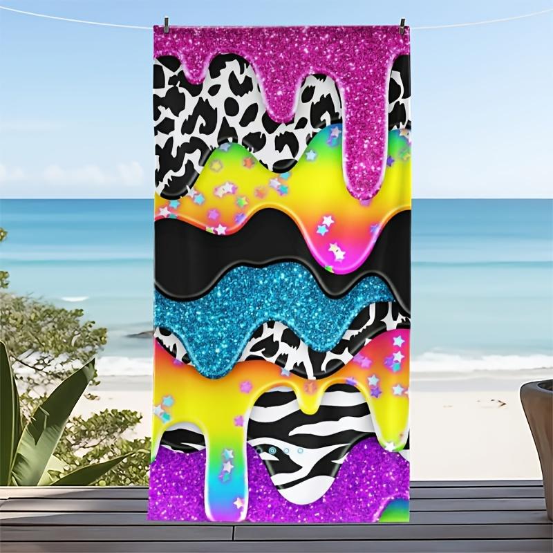 Colorful Starry Leopard Pattern Gradient polyester microfiber beach towel is highly absorbent, suitable for swimming and beach W40*H60(CM)
Colorful Starry Leopard Pattern Gradient polyester microfiber beach towel is highly absorbent, suitable for swimming and beach W40*H60(CM)