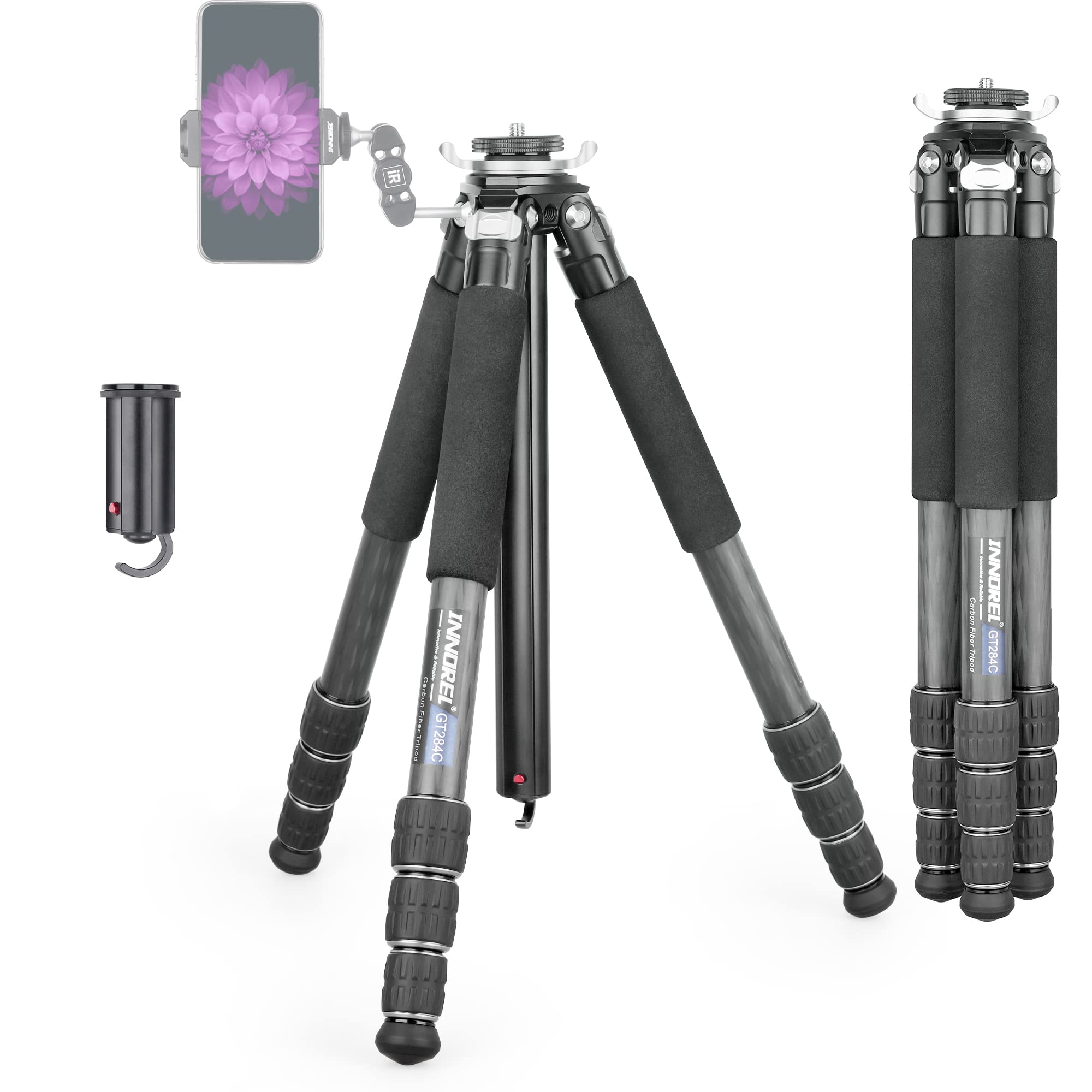 Tripod Carbon Tripod Compact SLR Tripod with Ball Head 20KG Maximum Load Capacity 4 Steps Telescopic Working Height Pipe Diameter Panoramic
Tripod Carbon Tripod Compact SLR Tripod with Ball Head 20KG Maximum Load Capacity 4 Steps Telescopic Working Height Pipe Diameter Panoramic