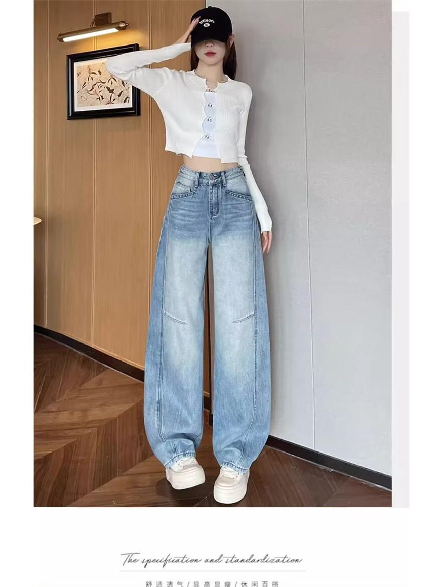 Женские летние джинсы с высокой посадкой и широкими штанинами: Трендовые, стройнящие и универсальные брюки в пол M светло-синий
Женские летние джинсы с высокой посадкой и широкими штанинами: Трендовые, стройнящие и универсальные брюки в пол M светло-синий