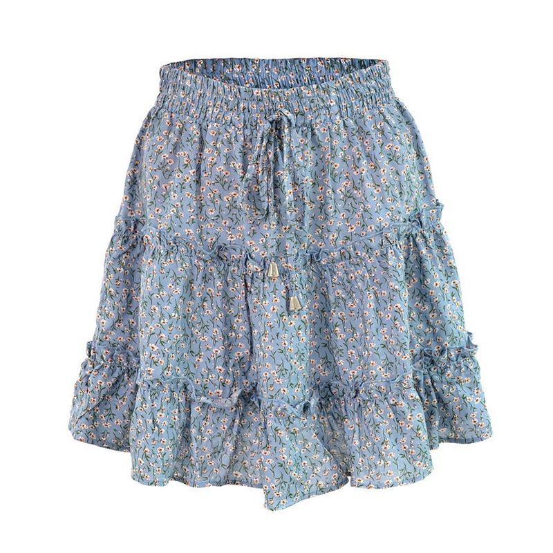 Women High-waisted Ruffled Floral Skirt Beach A-line Short Skirt M
Women High-waisted Ruffled Floral Skirt Beach A-line Short Skirt M