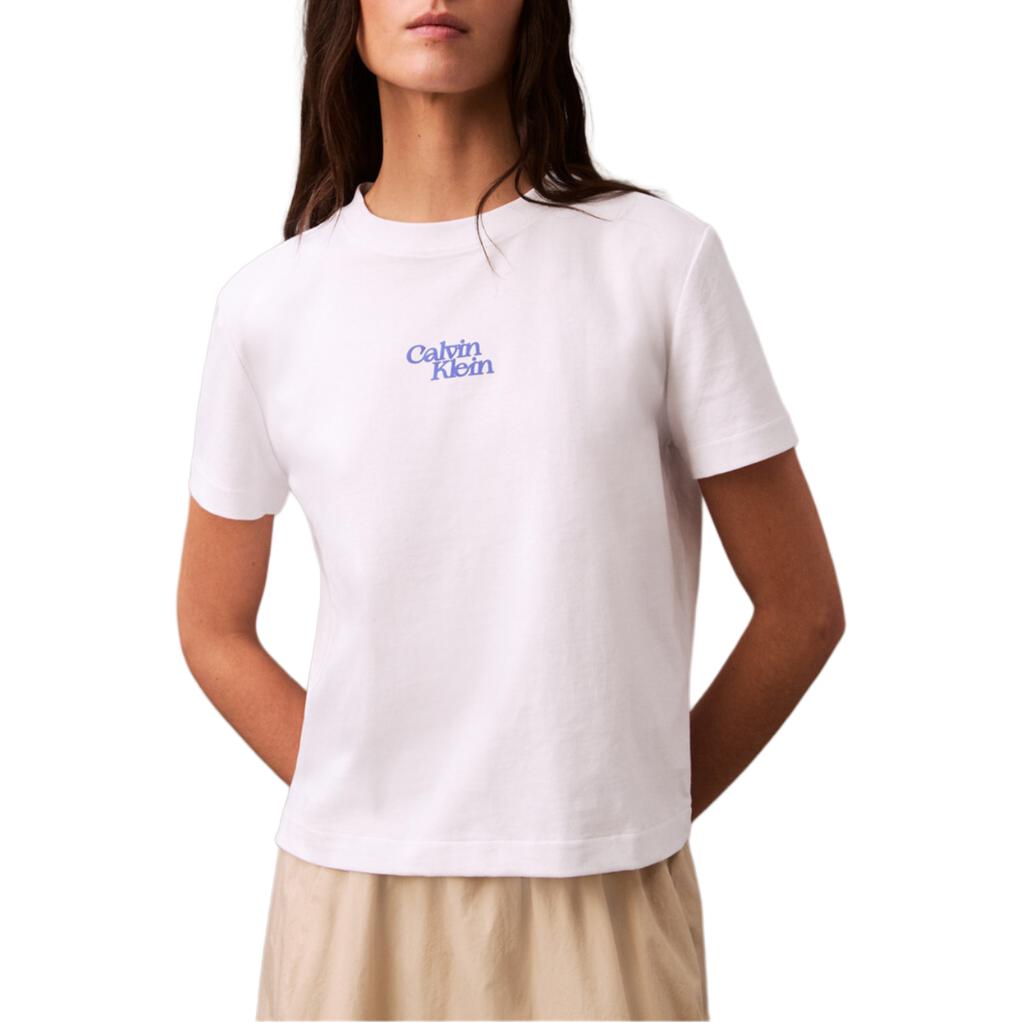 Calvin Klein Минималистичная Удобная Универсальная Футболка с флокированным логотипом, с круглым вырезом и коротким рукавом, Женские топы, Ярко-белый 47B851G-YAA XS
Calvin Klein Минималистичная Удобная Универсальная Футболка с флокированным логотипом, с круглым вырезом и коротким рукавом, Женские топы, Ярко-белый 47B851G-YAA XS