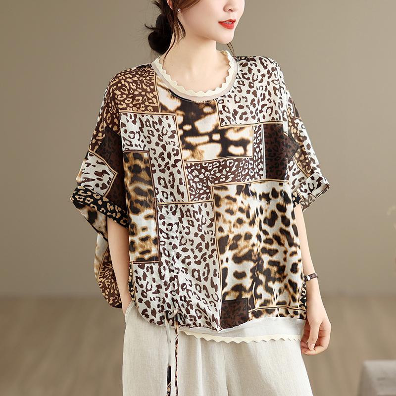 DIMANAF 2026 Plus Size New T-Shirt Women Blouse Leopard print Loose Casual Lady Tops Tees Shirts Oversize Beach Summer one size леопард друку кольору
DIMANAF 2026 Plus Size New T-Shirt Women Blouse Leopard print Loose Casual Lady Tops Tees Shirts Oversize Beach Summer one size леопард друку кольору