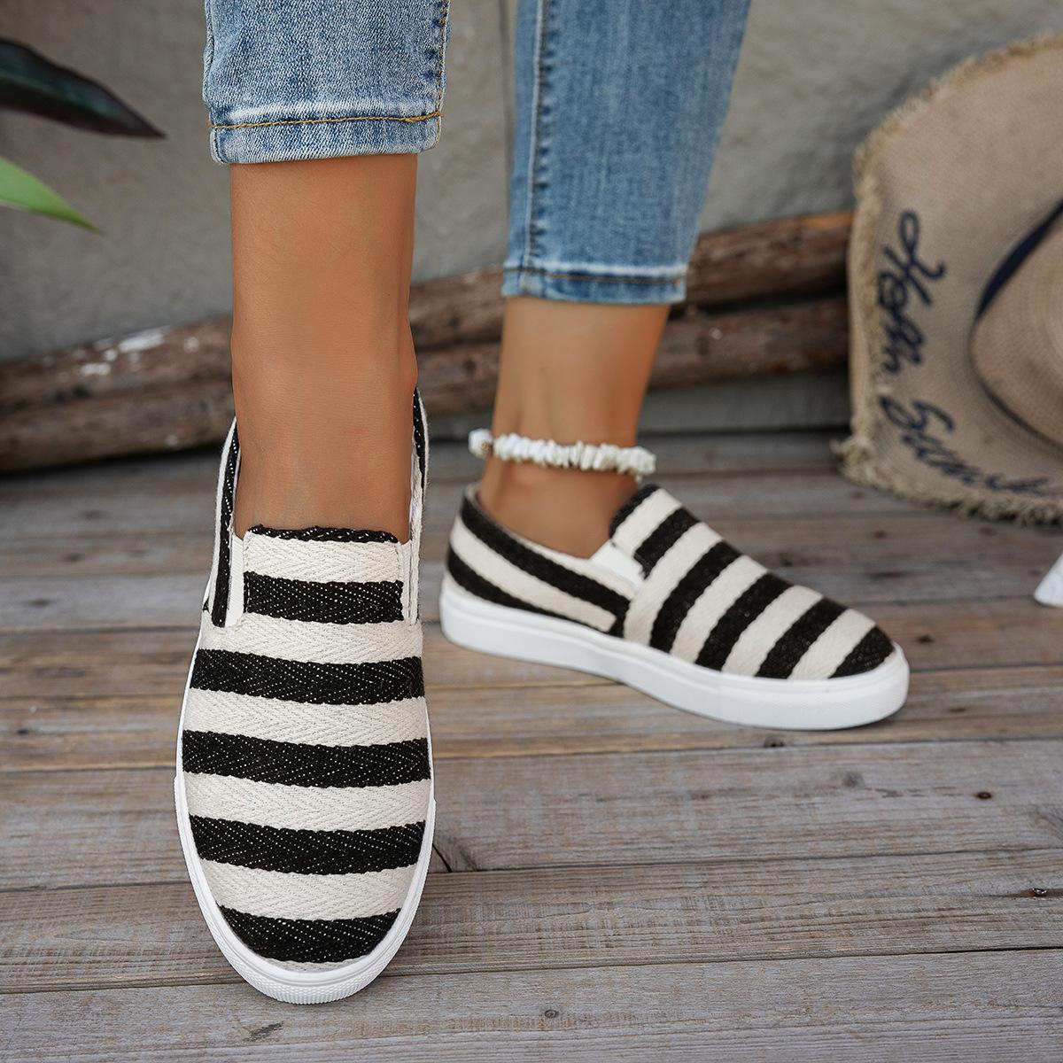 Осень новые парусиновые низкие кеды в полоску, женские повседневные туфли с круглым носком, удобные туфли для мамы, женская обувь большого размера 43 синий