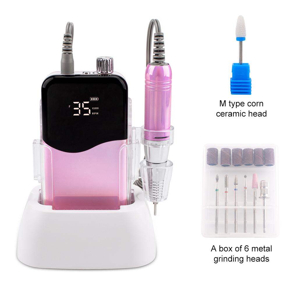 BEPAN Wave 35000RPM Gradient Pink Handle Rechargeable Nail Drill Portable Cordless Desktop Manicure Nail Drill Machine Set UK
BEPAN Wave 35000RPM Gradient Pink Handle Rechargeable Nail Drill Portable Cordless Desktop Manicure Nail Drill Machine Set UK