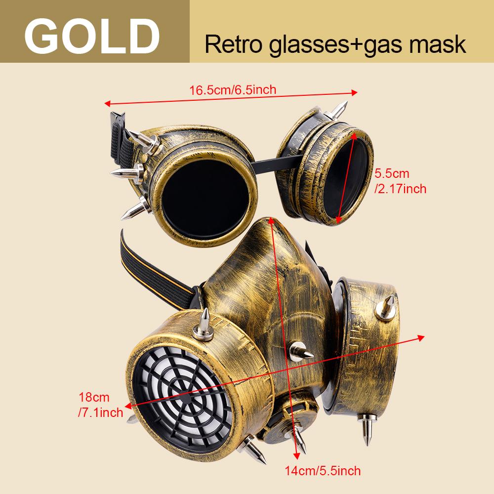 Очки Пасхальная Маска Хэллоуин Стимпанк Мода Ретро Заклепки Газ Косплей Реквизит Карнавальная Вечеринка Респиратор Готические Маски Анти-Туман gold-
Очки Пасхальная Маска Хэллоуин Стимпанк Мода Ретро Заклепки Газ Косплей Реквизит Карнавальная Вечеринка Респиратор Готические Маски Анти-Туман gold-