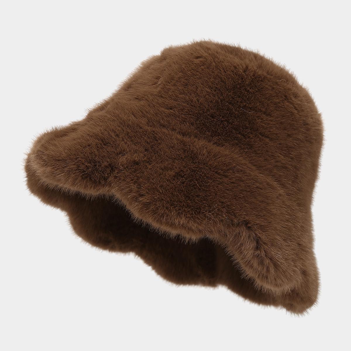 Women s Artificial Fur Fisherman Hat, Soft Plush Solid Color Winter Warm Fisherman Hat one size темно-коричневого кольору
Women s Artificial Fur Fisherman Hat, Soft Plush Solid Color Winter Warm Fisherman Hat one size темно-коричневого кольору