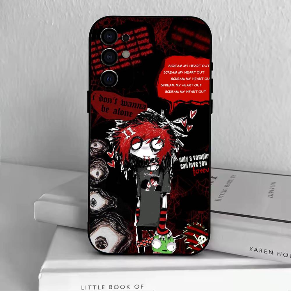 C-Cute Emo Goth Phone Case For Samsung S25,S24,S21,S22,S23,S30,Ultra,S20,Plus,Fe,Lite,Note,10,Black Cover Samsung S23plus5G
C-Cute Emo Goth Phone Case For Samsung S25,S24,S21,S22,S23,S30,Ultra,S20,Plus,Fe,Lite,Note,10,Black Cover Samsung S23plus5G