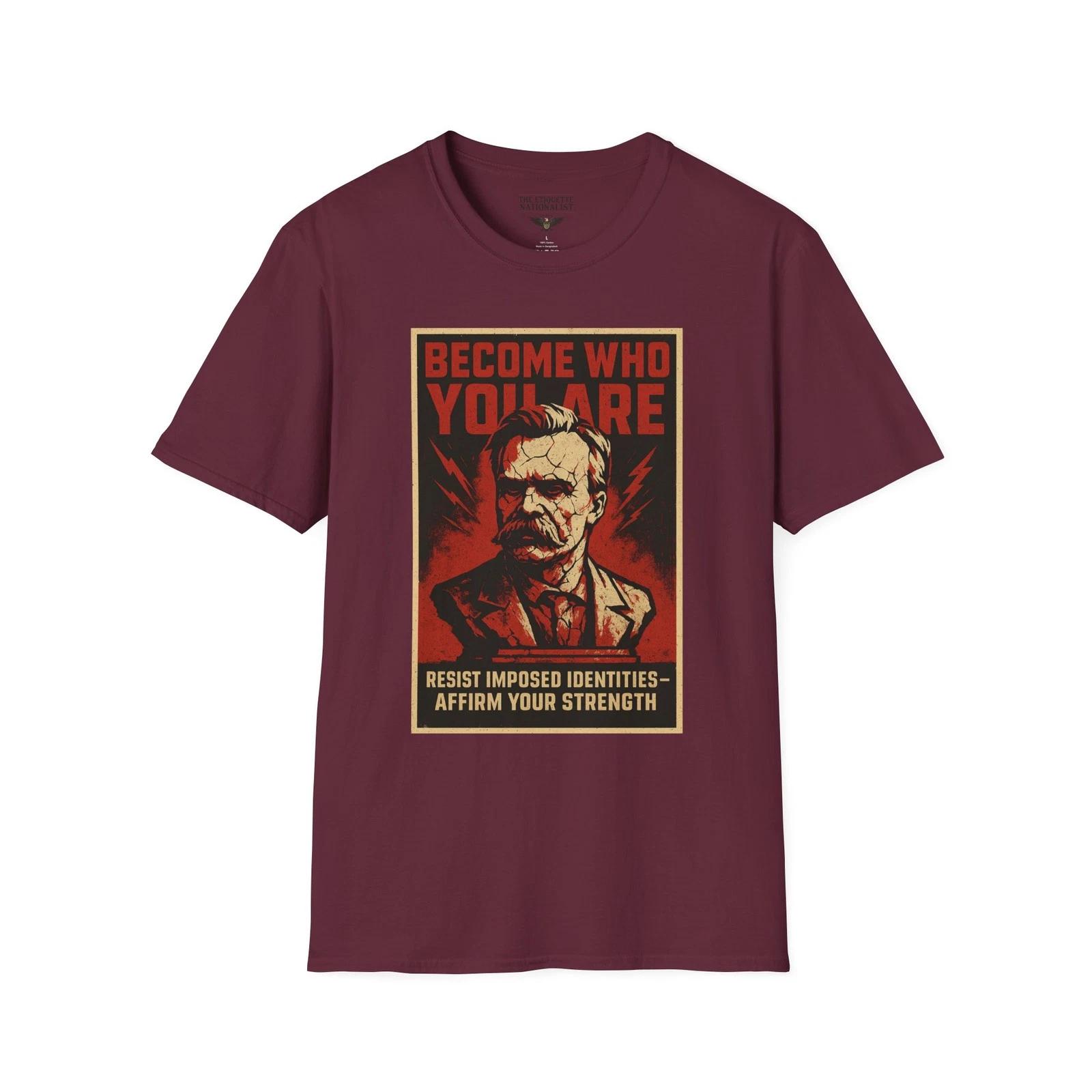 Nietzsche Become Who You Are, Identity Resistance Tee, Philosophy Graphic Tee L
Nietzsche Become Who You Are, Identity Resistance Tee, Philosophy Graphic Tee L