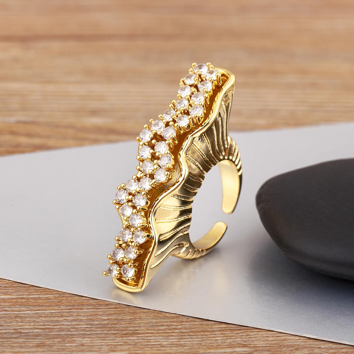 Nidin Hot Sale Punk Rock Style Charm Open Rings Adjustable For Female Male Shine Zircon Irregular Geometric Finger Jewelry Gifts resizable золотий
Nidin Hot Sale Punk Rock Style Charm Open Rings Adjustable For Female Male Shine Zircon Irregular Geometric Finger Jewelry Gifts resizable золотий