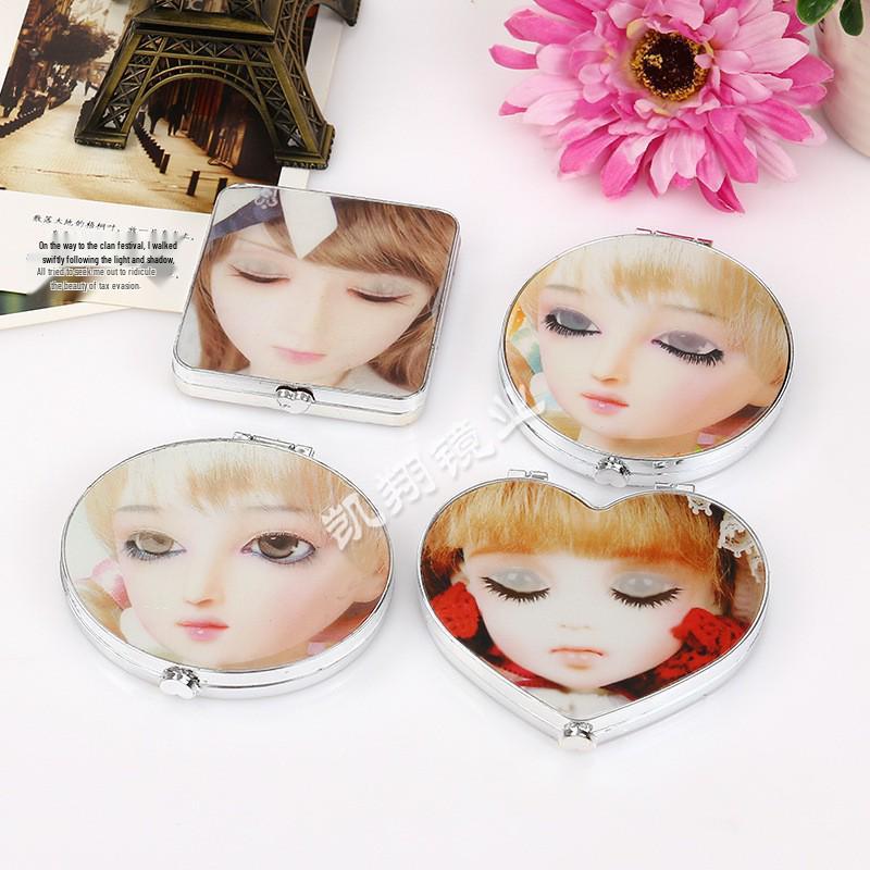 Portable Folding Makeup Mirror with Electroplated Doll Eye Design
Portable Folding Makeup Mirror with Electroplated Doll Eye Design