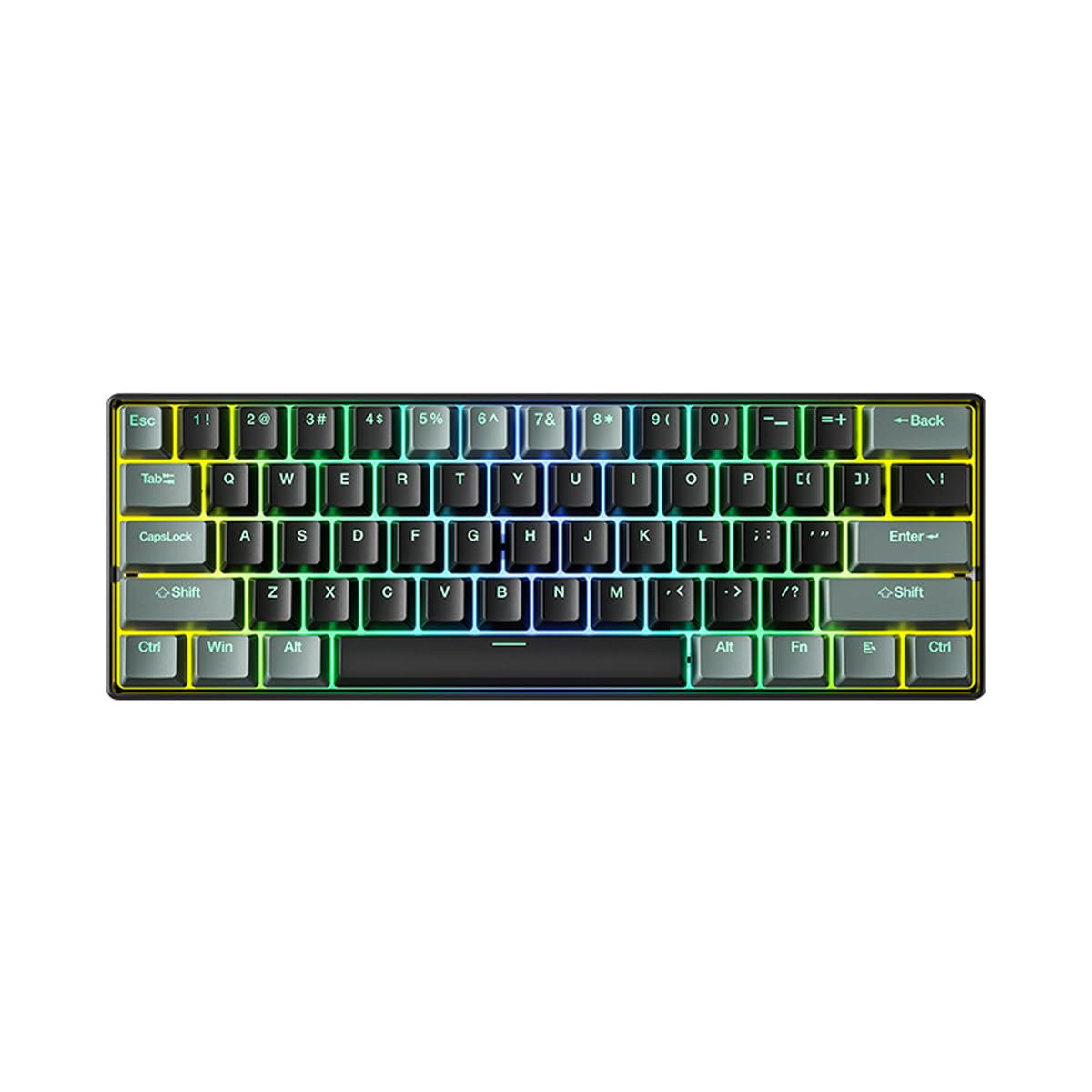 Gaming Keyboard Mechanical Blue Axis 61 Keys USB Wired Connection RGB Light Emitting LED Backlight Compatible with OS Gaming Keyboard Suitable for
Gaming Keyboard Mechanical Blue Axis 61 Keys USB Wired Connection RGB Light Emitting LED Backlight Compatible with OS Gaming Keyboard Suitable for