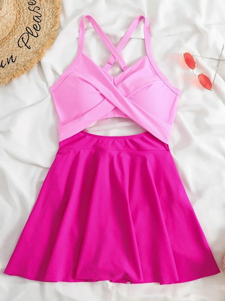 Цельный купальник, женский купальник, новинка 2023 года, розовая сексуальная открытая юбка-монокини, купальный костюм, женская пляжная одежда для плавания L розовый
Цельный купальник, женский купальник, новинка 2023 года, розовая сексуальная открытая юбка-монокини, купальный костюм, женская пляжная одежда для плавания L розовый