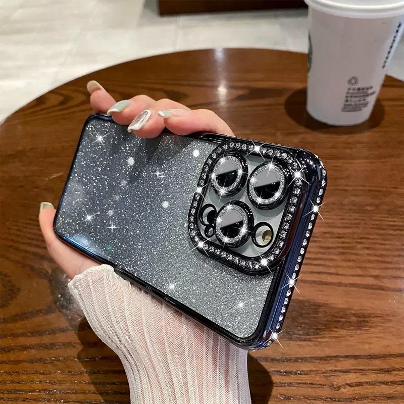 Suitable for IPhone16promax Phone Case Electroplated Edge Diamond, Apple 15 Silicone Case 1314 Gradient Glitter iPhone11Promax
Suitable for IPhone16promax Phone Case Electroplated Edge Diamond, Apple 15 Silicone Case 1314 Gradient Glitter iPhone11Promax