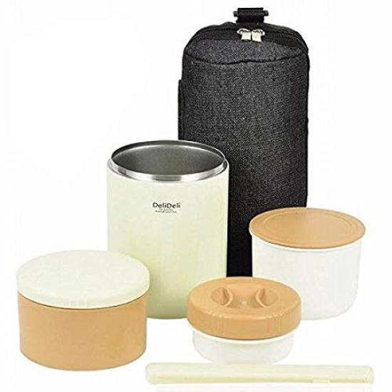 PEARL METAL Thermal Lunch Jar Cream Width x Depth x Height 1050 Stainless Steel Bag Included Deli Deli 13.5 12.5 22.5cm HB-3312 вершковий
PEARL METAL Thermal Lunch Jar Cream Width x Depth x Height 1050 Stainless Steel Bag Included Deli Deli 13.5 12.5 22.5cm HB-3312 вершковий