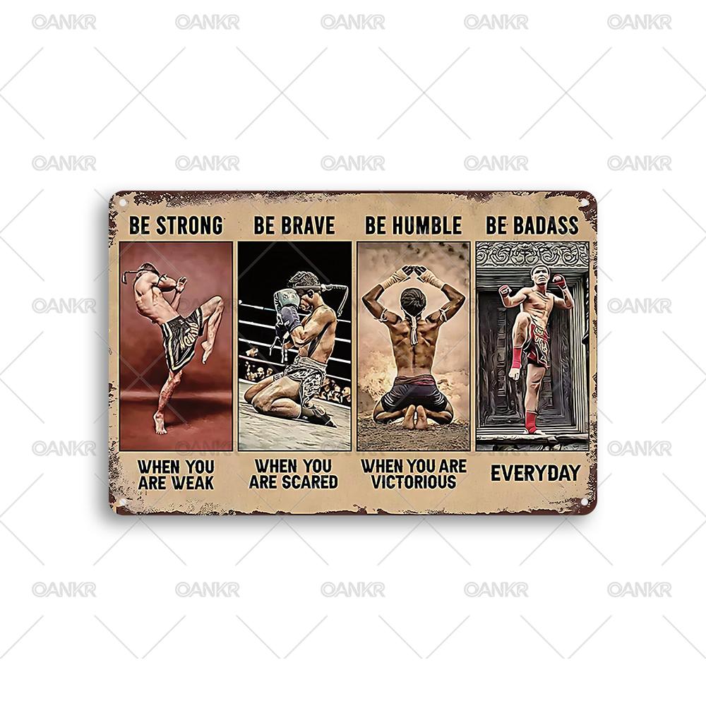 Vintage Gym Decor Poster Metal Tin Sign Be Strong Brave Humble Badass Poster Metal Signs for Club Home Decor Plaque Accessories 20x30cm
Vintage Gym Decor Poster Metal Tin Sign Be Strong Brave Humble Badass Poster Metal Signs for Club Home Decor Plaque Accessories 20x30cm