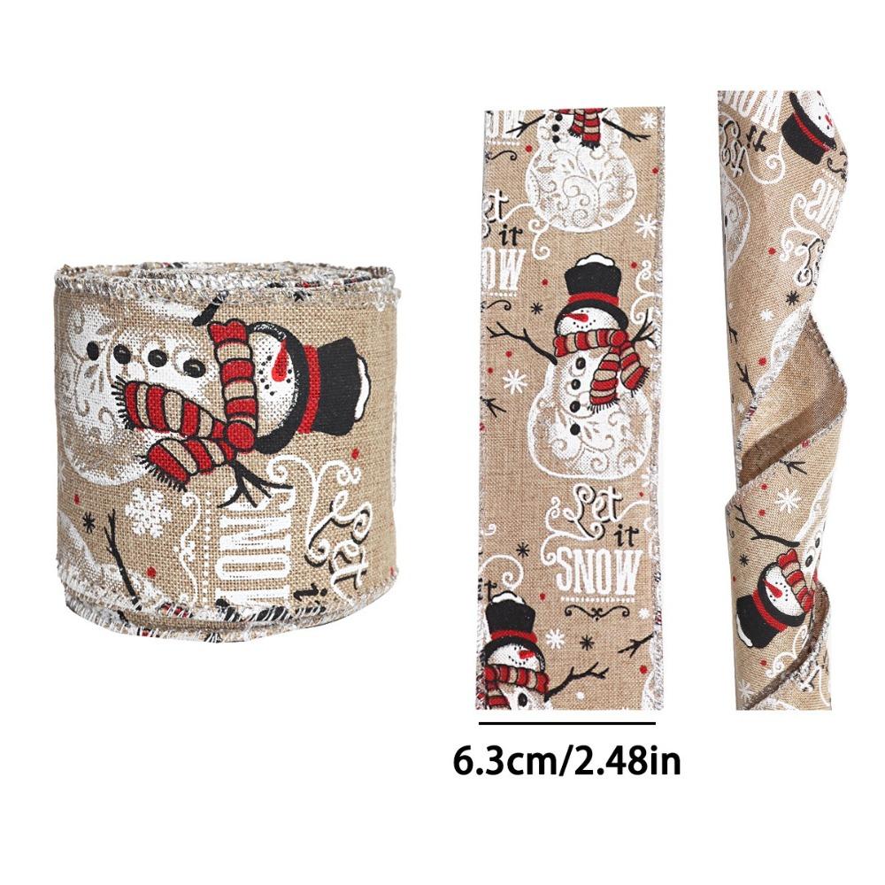 Xmas Tree Linen Christmas Ribbon Snowflake Print Red Green Linen Ribbon 5M Roll Snowflake Ribbon Bow Making
Xmas Tree Linen Christmas Ribbon Snowflake Print Red Green Linen Ribbon 5M Roll Snowflake Ribbon Bow Making